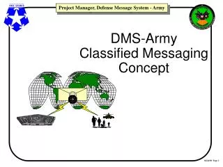 DMS-Army Classified Messaging Concept
