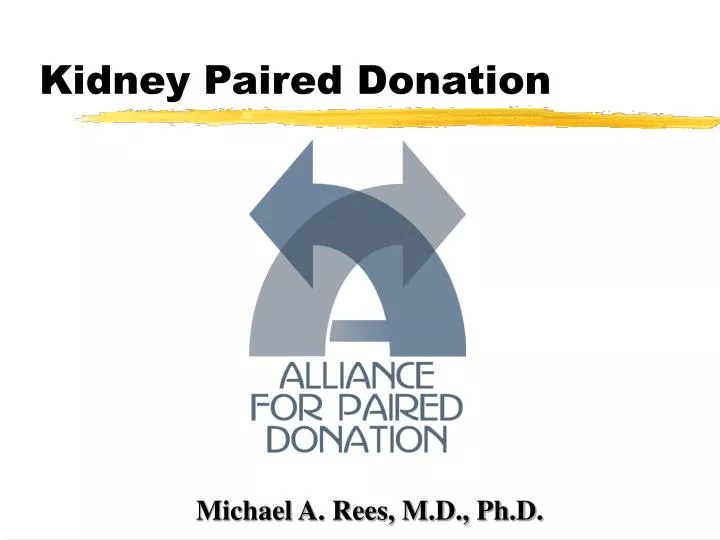 kidney paired donation