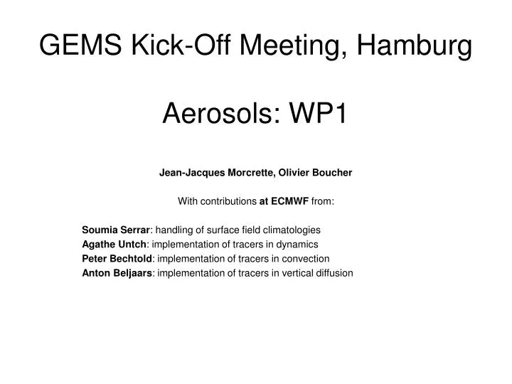 gems kick off meeting hamburg aerosols wp1