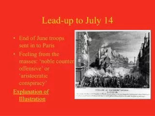 Lead-up to July 14