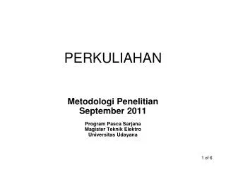 perkuliahan