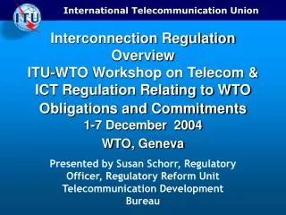 ITU BDT Resources on Interconnection