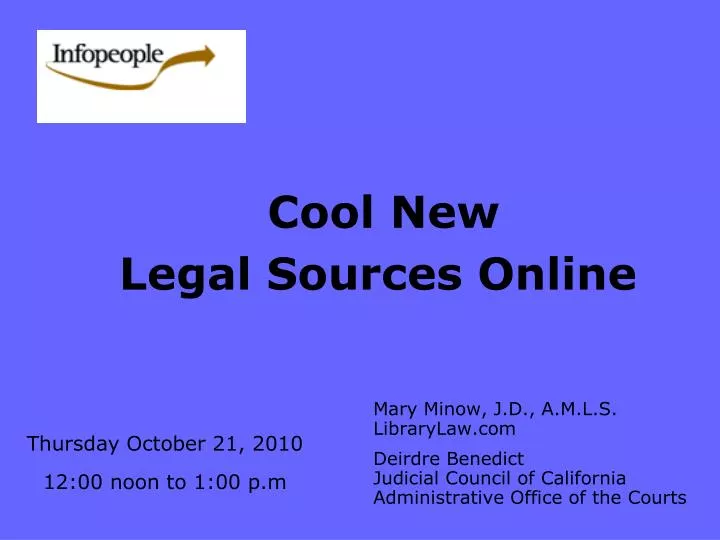 cool new legal sources online