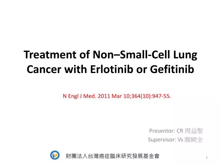 treatment of non small cell lung cancer with erlotinib or gefitinib