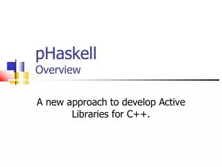 a new approach to develop active libraries for c
