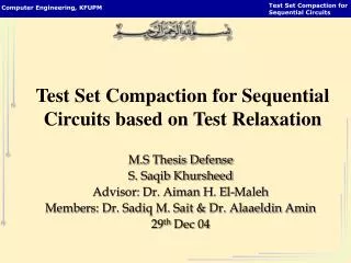 Test Set Compaction for Sequential Circuits based on Test Relaxation