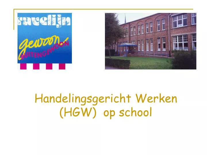 handelingsgericht werken hgw op school