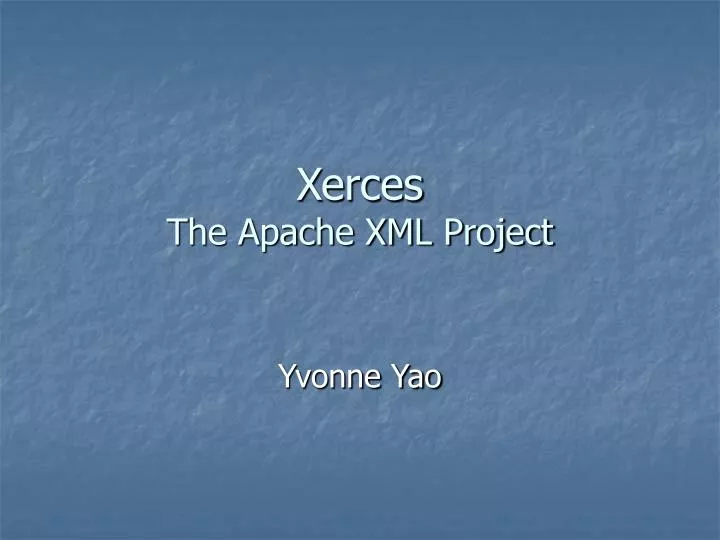 xerces the apache xml project