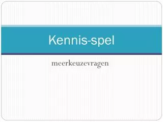 kennis spel