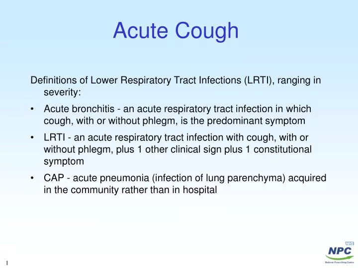 acute cough