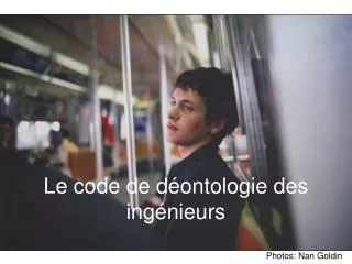 le code de d ontologie des ing nieurs