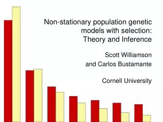 Non-stationary population genetic models with selection: Theory and Inference