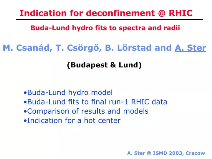 indication for deconfinement @ rhic