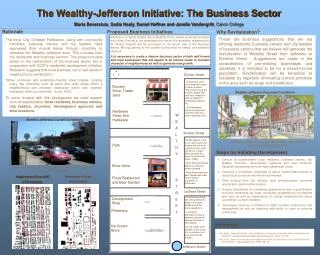 The Wealthy-Jefferson Initiative: The Business Sector