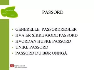 passord