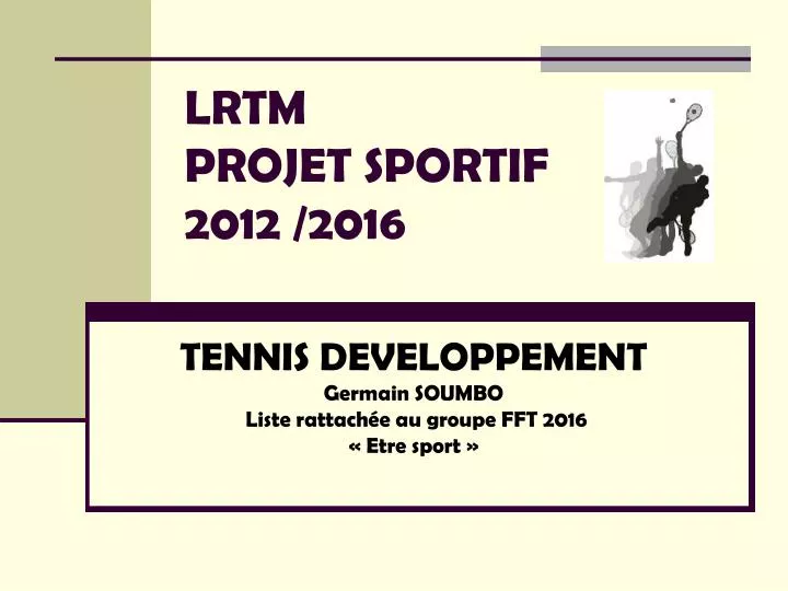 lrtm projet sportif 2012 2016