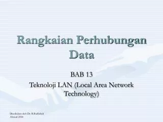 rangkaian perhubungan data