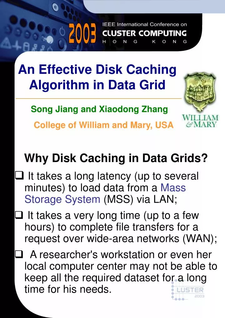 an effective disk caching algorithm in data grid