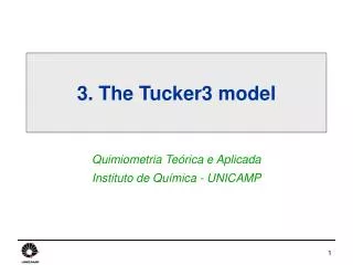 3. The Tucker3 model