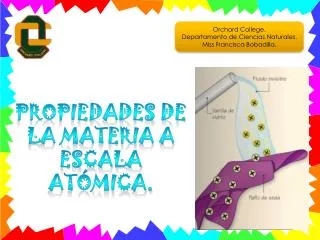 propiedades de la materia a escala at mica