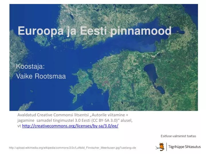 euroopa ja eesti pinnamood