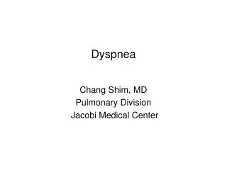 Dyspnea