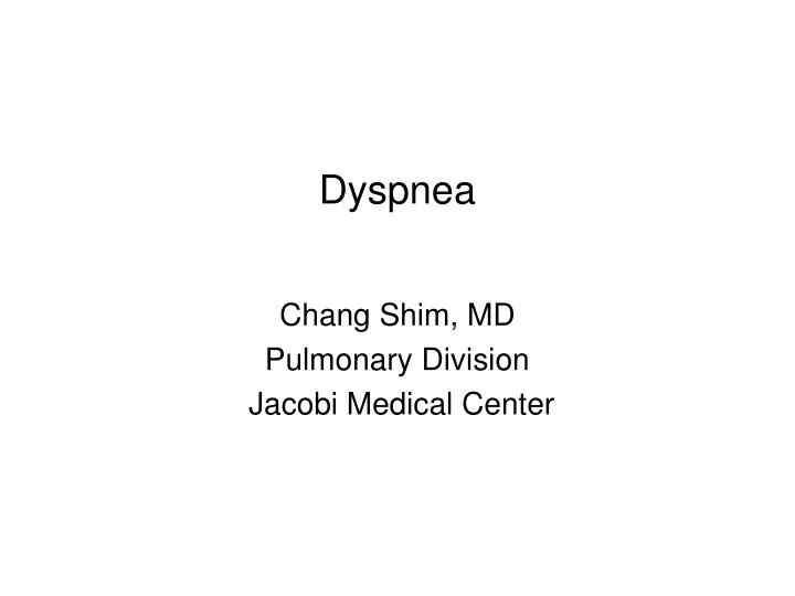 dyspnea