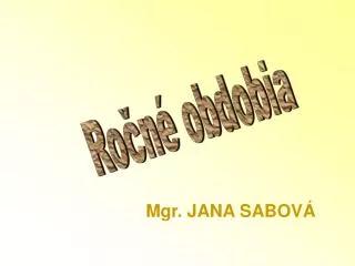 mgr jana sabov