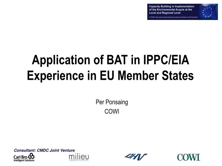application of bat in ippc eia experience in eu member states