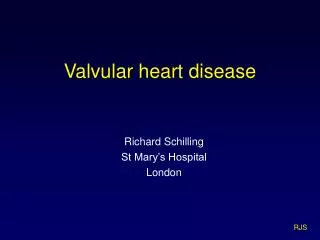 Valvular heart disease