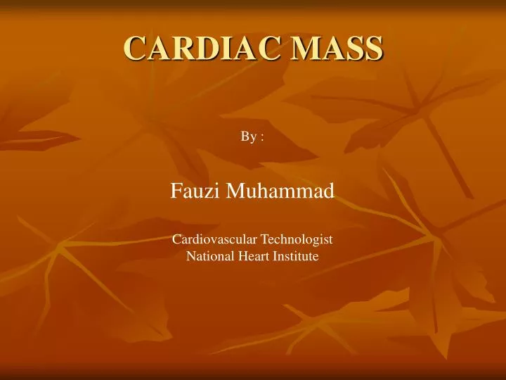 cardiac mass