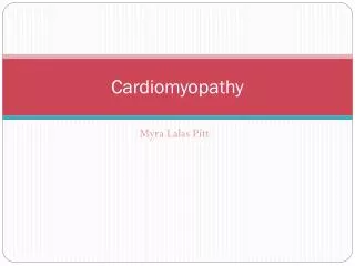 Cardiomyopathy