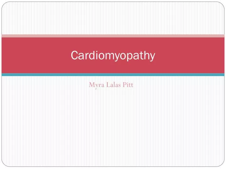 cardiomyopathy