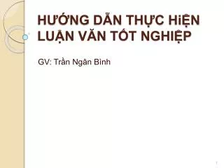 h ng d n th c hi n lu n v n t t nghi p