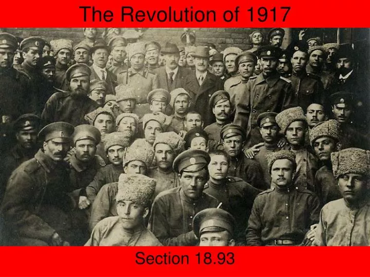 the revolution of 1917