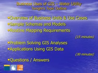 Business Uses of GIS – Water Utility
