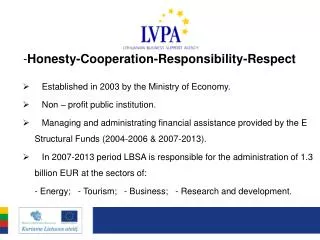 - Honesty-Cooperation-Responsibility-Respect