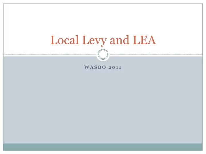 local levy and lea