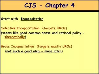 CJS - Chapter 4
