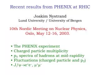 Recent results from PHENIX at RHIC