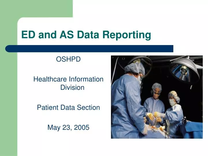ed and as data reporting