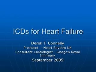 ICDs for Heart Failure