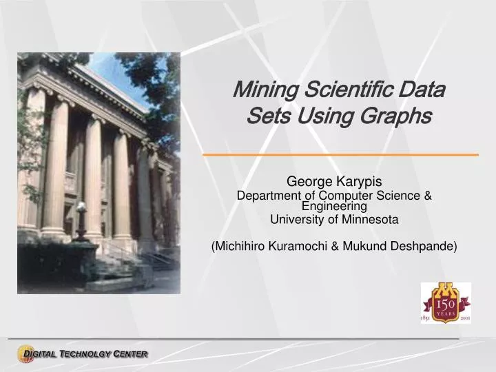 mining scientific data sets using graphs
