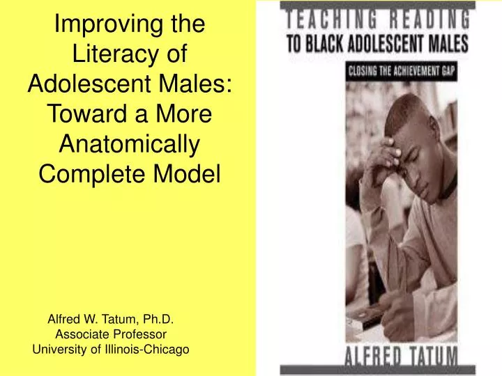 improving the literacy of adolescent males toward a more anatomically complete model