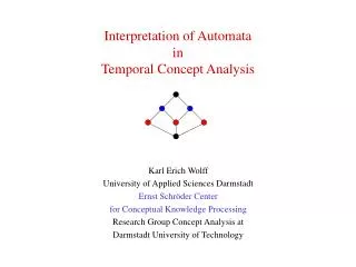 Interpretation of Automata in Temporal Concept Analysis