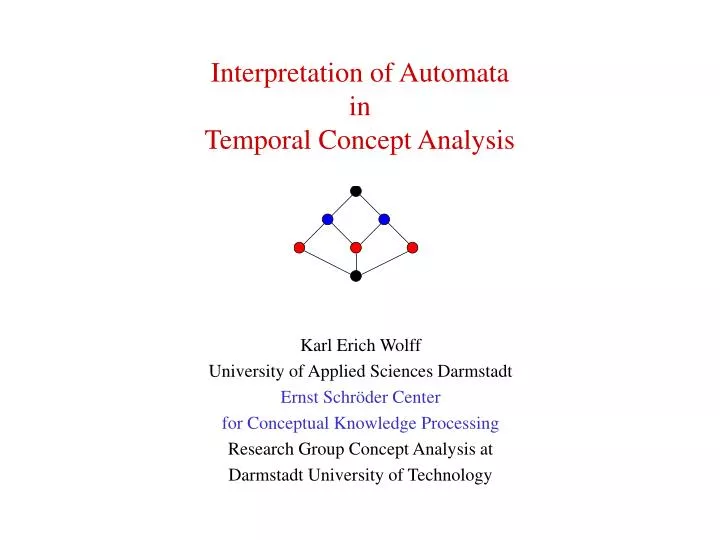 interpretation of automata in temporal concept analysis