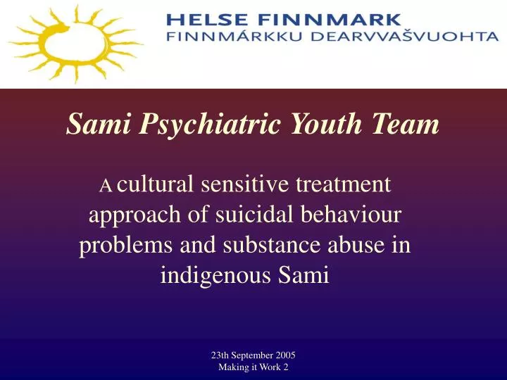 sami psychiatric youth team