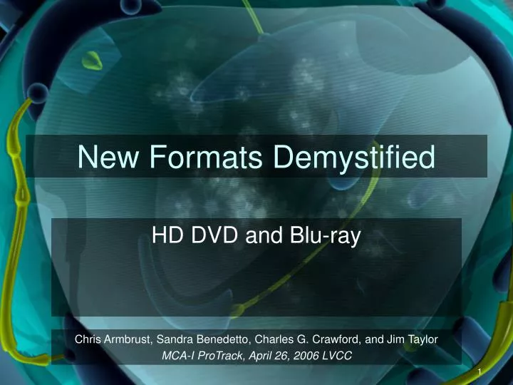 new formats demystified