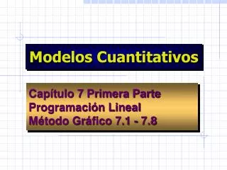 modelos cuantitativos