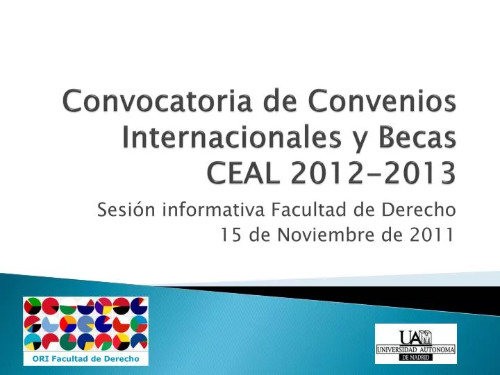 convocatoria de convenios internacionales y becas ceal 2012 2013
